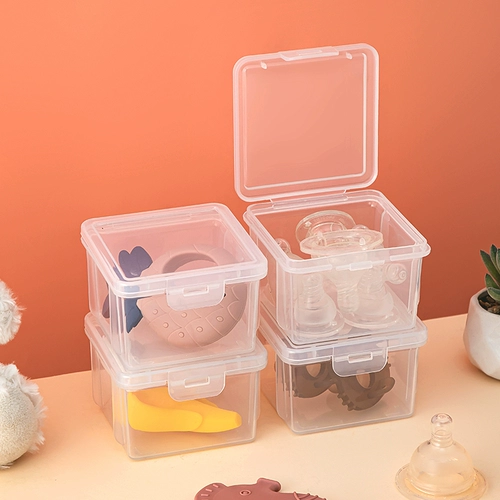 Прорезыватель, детская коробка для хранения с грибочками-гвоздиками, соска, игрушка, пылезащитный контейнер для хранения, можно грызть