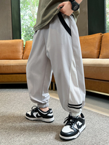 2023 Summer new childrens clothing Boy slim fit pants net red CUHK Scout boys Summer money Speed Dry Mosquito pants