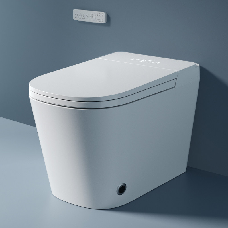Intelligent toilet fully automatic seat ring, hot foam voice control without water pressure limit toilet