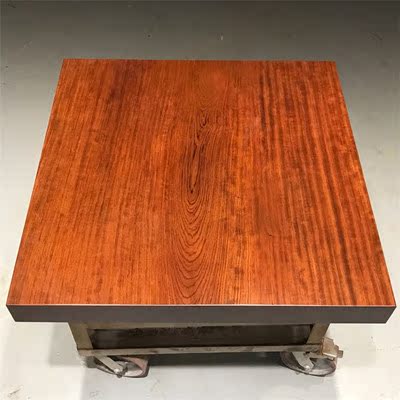 Size: 98*98*10 Bahua large board solid wood log mahogany tea table tea table boss office meeting table - Taobao