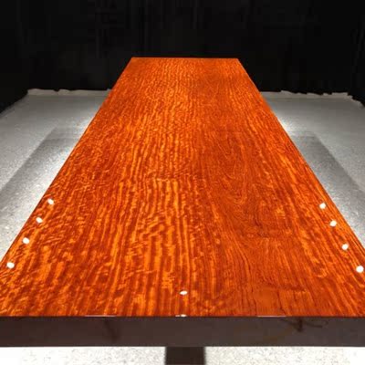 327*100*10 Water ripple Bahua large board grimace pattern Brazilian rosewood solid wood tea table dining table