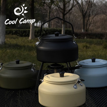COOLCAMP Cool Outdoor Camping Burn Kettle Portable Picnic Cooking Water Bubble Teapot 0 9L Aluminum Alloy Wild Cooking Pot