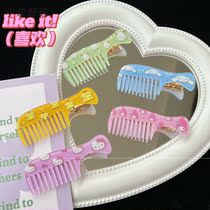 Three Lil Gull Comb Hair Clip Jade Gui Dog Katie Cat Cute Teenage Girl Hearts Liu Sea Clips and Cracked Hair finishing Divine Instrumental Head Accessories
