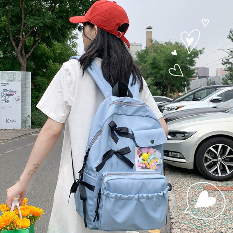  Beginner High School Students High Yan Value Large Capacity 2023 New Trend Women Design Sensation Elementary School Students Double Shoulder-Taobao