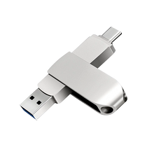 Mobile phone USB TypeC dual interface computer dual-purpose suitable for Huawei Apple Mac notebook external memory expansion double-head USB flash drive 128G high-speed mini computer dual-purpose car music USB flash drive