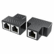 Network cable one-to-two network three-way splitter 1 to 2