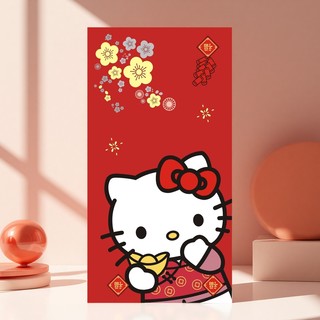 Kitty cat cartoon pattern red envelope bag