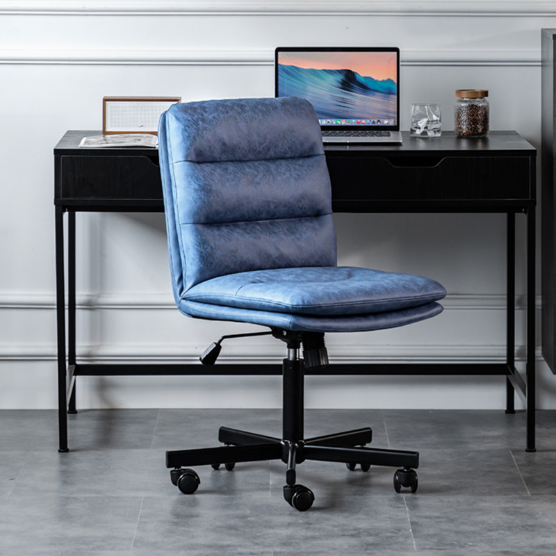 Computer chair comfortable home study lifting and rotating armless backrest chair modern light luxury desk chair office chair
