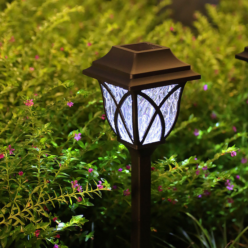 Solar Lamp Outdoor Courtyard Lamp Home Water-resistant LED Seven Color Garden Grass Terrace Lamp Landscape Decorative lamp insert buried lamp