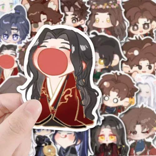 Мультфильм милый Q версия псевдоним Kite Sticker Master Fu Rong, Liu Dai Yuanji персонаж, наклейка с аккаунтом ручной работы, водонепроницаемое вдохновение в INS