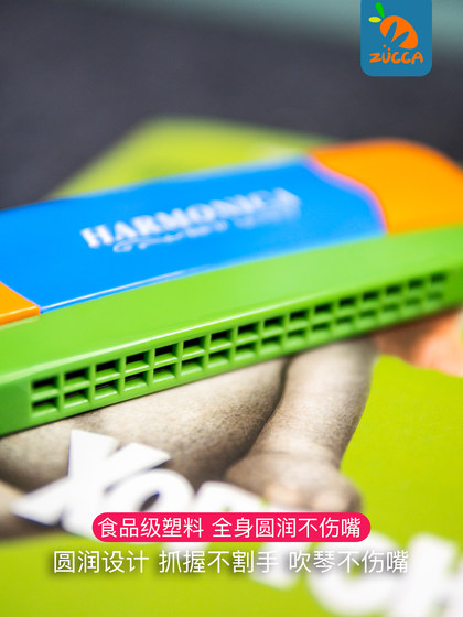 安全防护儿童口琴玩具乐器吹奏宝宝口风琴早教音乐幼儿园口哨喇叭
