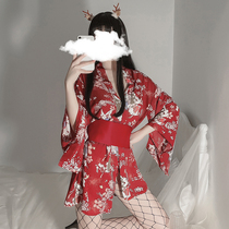 Secondary Meta Sexy Lingerie Floral Girl Summer Day Tie print and deep v pyjamas suit to be your cat