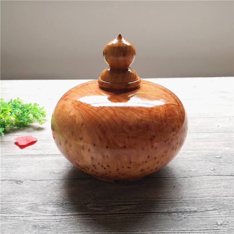 Creative root carving ornaments gourd cornucopia solid wood fir tumor small living room retro decoration ornaments crafts