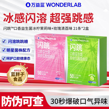 Wonderlab Sparkling Candy Probiotics for Fresh Breath and Elimination of Bad Breath