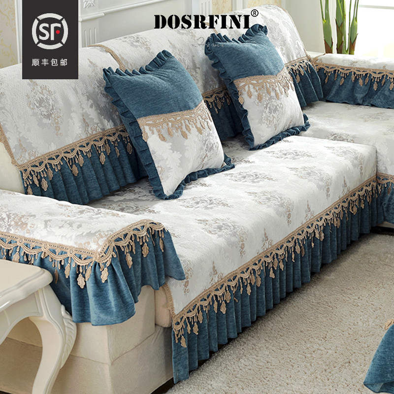 Simple and modern chenille 2021 new sofa cushion four seasons universal non-slip sofa cover cover towel light luxury Nordic style