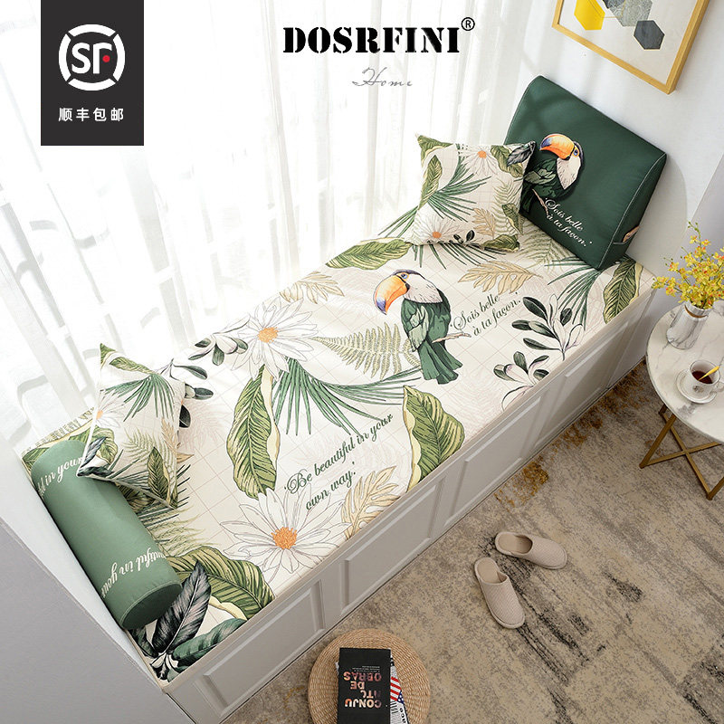 American flower leaf floating window cushion cartoon cushion thickness sea cotton latex printing window pad mat tatami