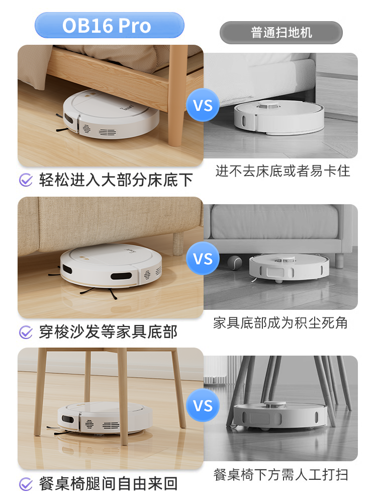 Intelligent Sweeping Robot for Home Use, Fully Automatic Three-In-One Vacuum Cleaner That Sweeps, Mops, and Vacuums, with a Vacuum Nozzle That Doesn'T Get Tangled with Cat and Dog Hair