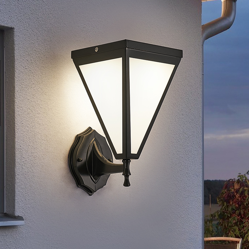 Solar Wall Lamp Outdoor Waterproof Patio Modern Simple LED Villa Balcony exterior wall Decorative Aisle Exterior Wall Lamp