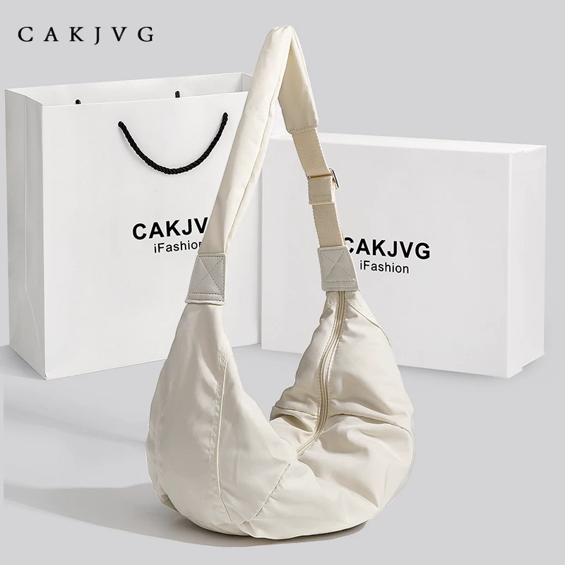 Nylon capacious shoulder bag, Japanese and Korean