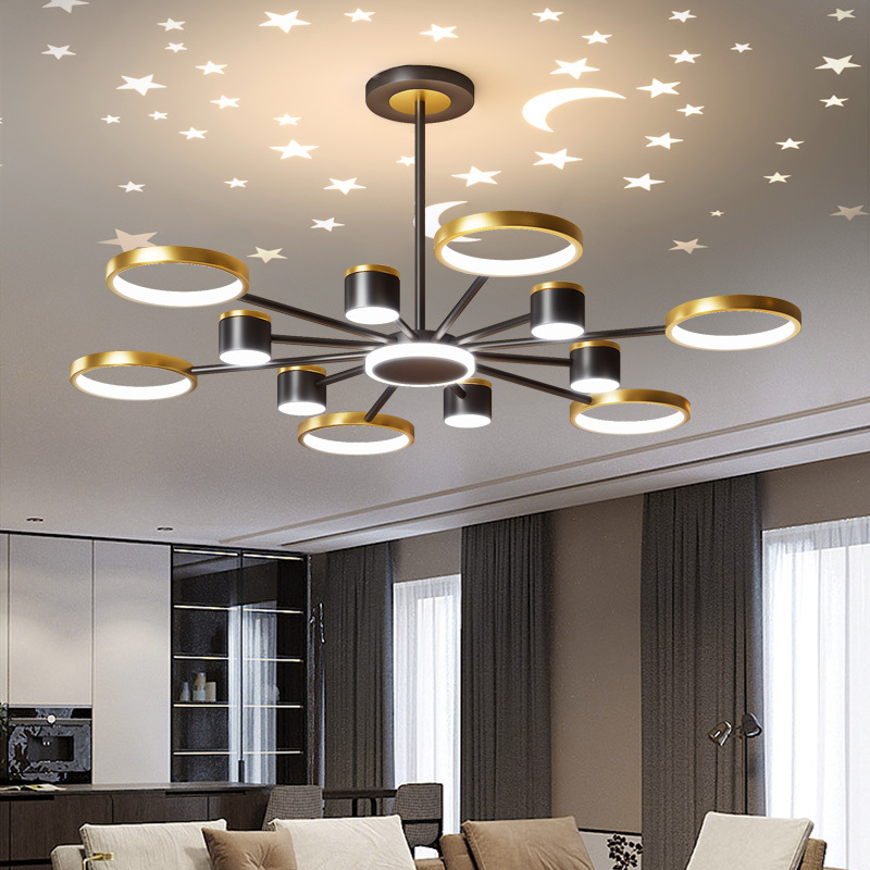 Living Room Chandelier, Main Light for the Hall, 2026 New Model, Zhongshan Lighting Fixtures, Modern, Simple, Elegant, Creative, Minimalist Designer Style