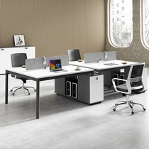 Desk Chair Composition Brief Modern White Office Furniture Office 2 4 6 People Digit Screen Position Staff Table
