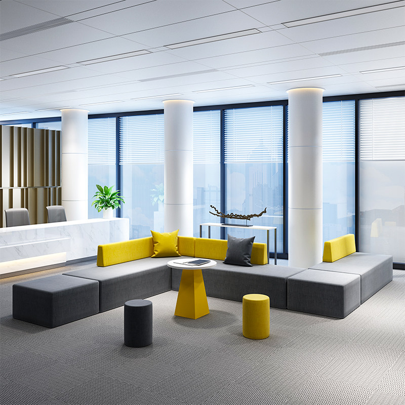 Custom Creative Personality Training Institution Sofa guest area Anomalous Rest Area Leisure Area Reception Sofa Combination