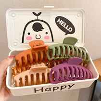 Rib hairclip temperament medium grab clip hair accessories niche extra-large shark clip hair volume female summer back plastic