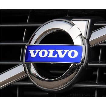 V40 Xc60 S80 S60 V60 Xc90 Grille Sticker Blue Lettering Car Emblem Round Badge