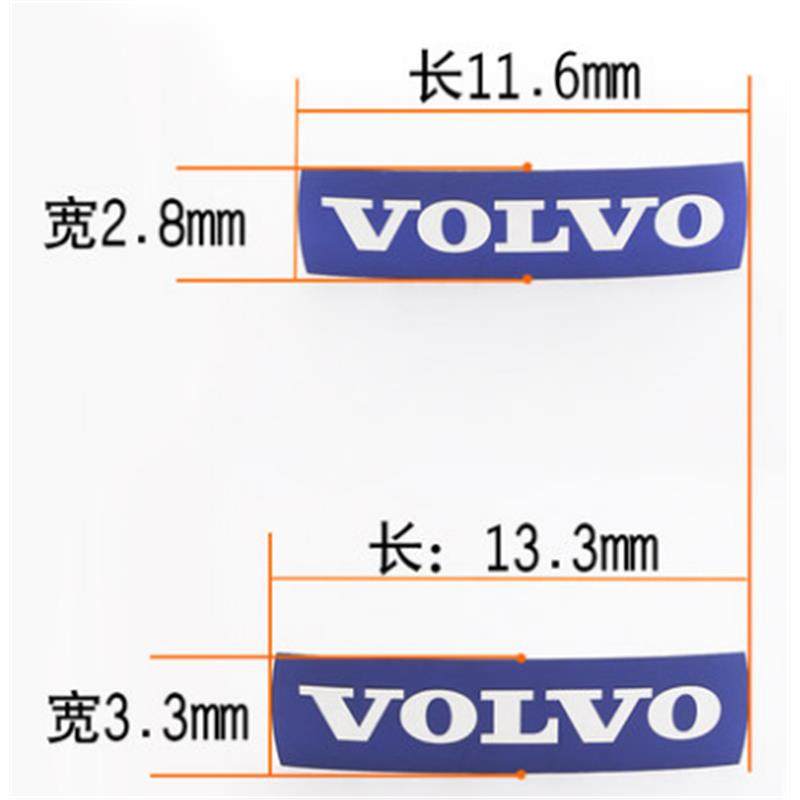 V40 Xc60 S80 S60 V60 Xc90 Grille Sticker Blue Lettering Car Emblem Round Badge