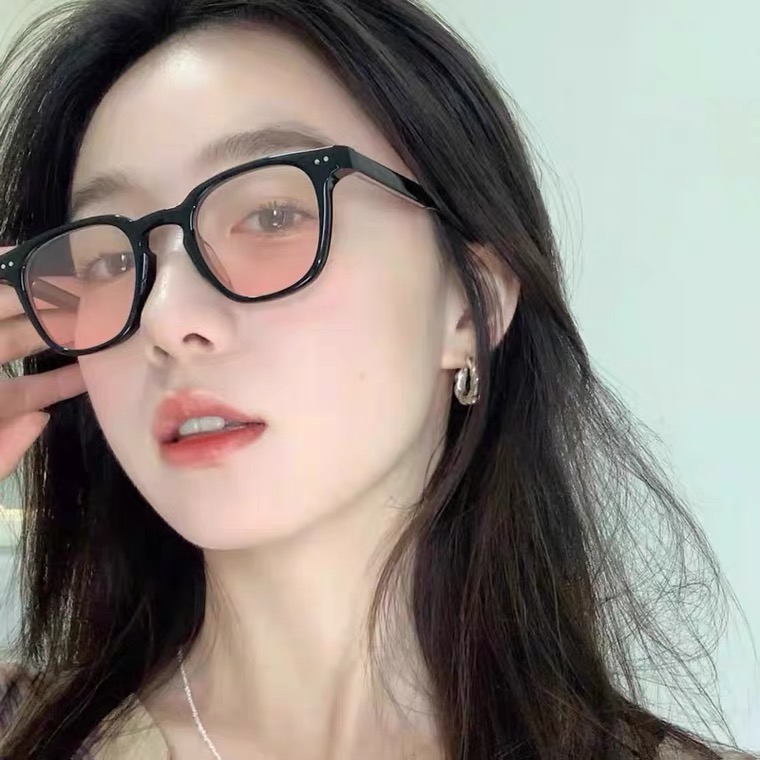 Korean version of the small face myopia sunglasses female blush glasses high-end ins with the same sunglasses male street shooting anti-UV