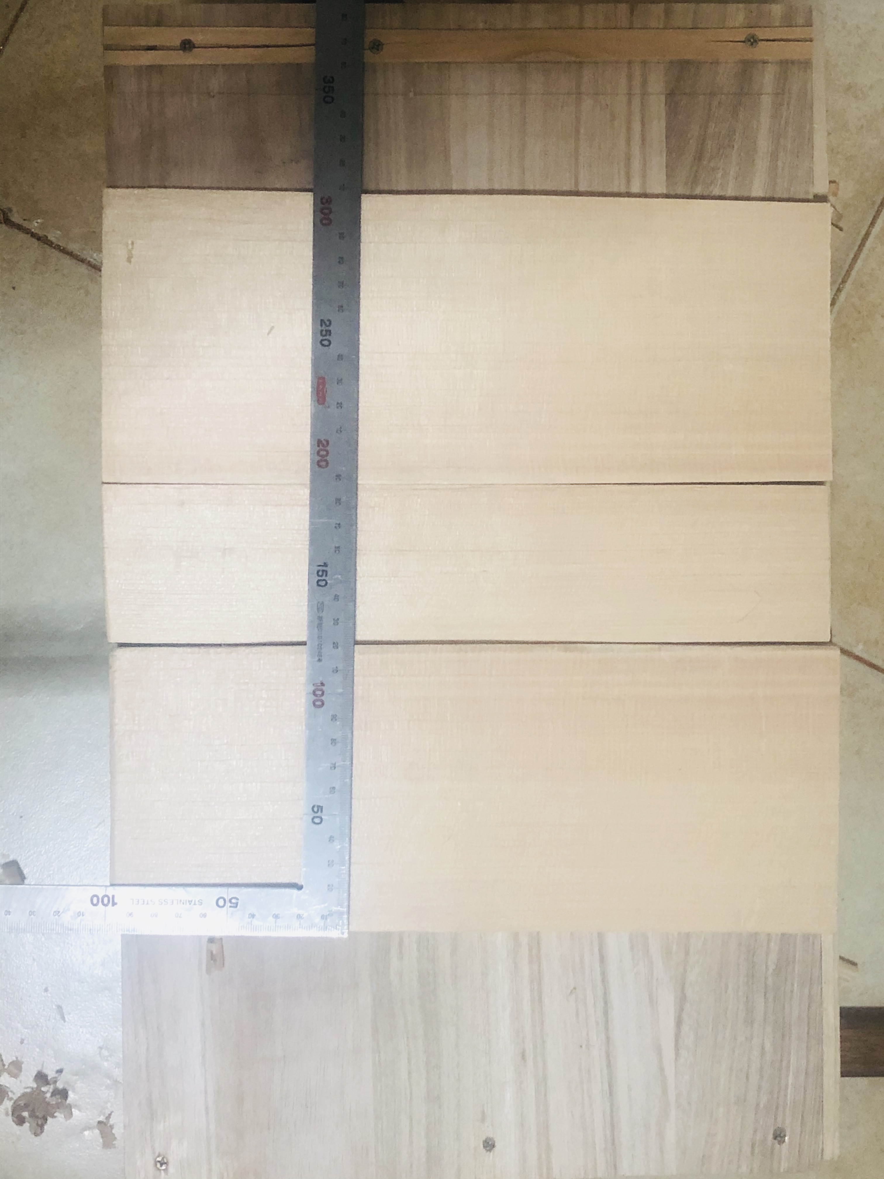 Kiso cypress cypress ヒノキ large lacquer scraper with a wooden board, this solid ground batch scraping ash, and the import of Japanese-made wood is good