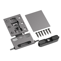 Needle hinge adjustable glass door special cabinet door minimalist heaven and earth hinge silent large angle wine cabinet door hinge