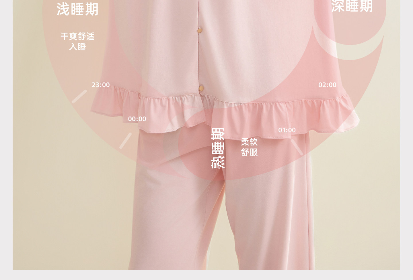 宫熏莫代尔月子服产后睡衣家居四季薄款孕妇抗菌哺乳喂奶服套装 — 8