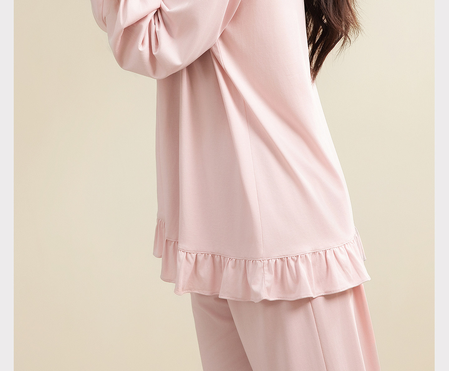 宫熏莫代尔月子服产后睡衣家居四季薄款孕妇抗菌哺乳喂奶服套装 — 13