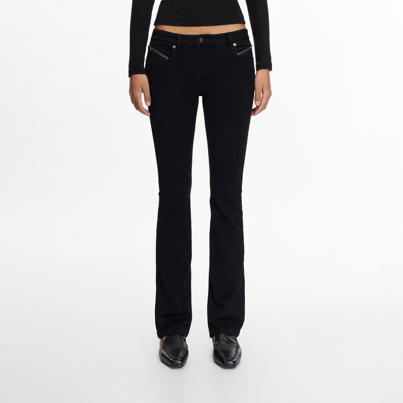 Jim Kennet Low-Rise Retro Stretchy Bootcut Skinny Jeans