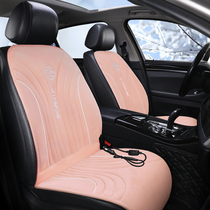 Car heating cushion winter plush single seat double seat on car electric heating modified warm 12v24v universal goddess