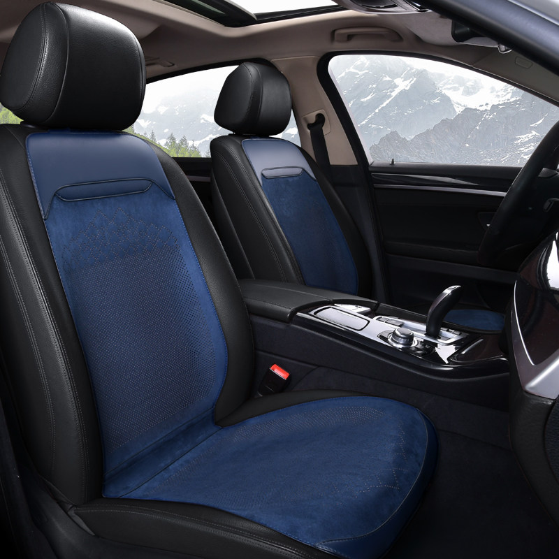 Mi Xun car seat cushion turned fur four seasons universal light luxury small waist ultra-thin saddle cushion nappa suede seat cushion