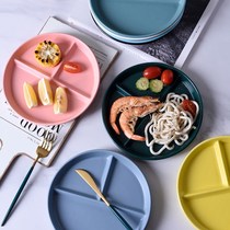 Weight Loss Cutlery Sub TRIG QUANTITATIVE PAN DINNER PLATE ONE FOOD NET RED 211 HOME BREAKFAST DISHES INS CERAMICS