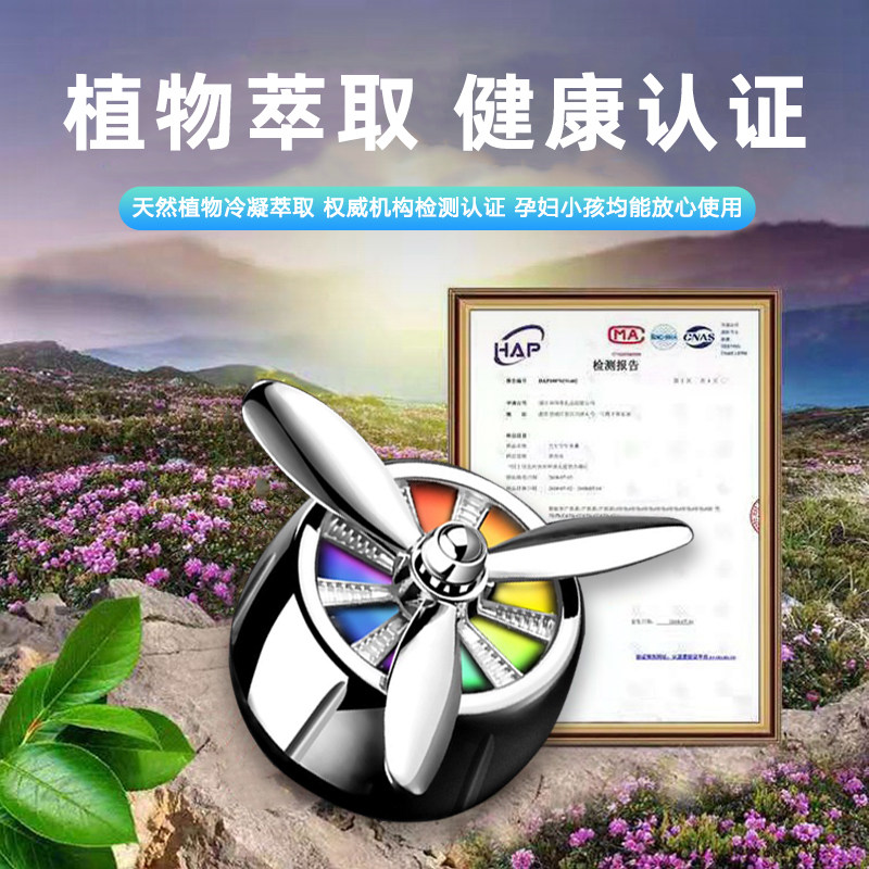 Air Force No. 1 and No. 2 Car Perfume, Car Air Conditioner Vent Small Fan, Aromatherapy Fragrance, Car Interior Decoration Ornaments