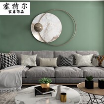 Italian simple wall decoration pendant metal sofa background wall three-dimensional wall decoration creative model room soft decoration