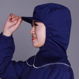 Women's Dust-Proof Headgear, Industrial Dust-Proof Shawl for Factory Workshops, Neck Protection, Labor Protection, Thin and Breathable, Women's Style with Brim