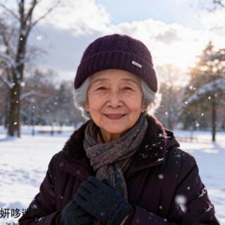 Grandma's Winter Hat for Middle-Aged and Elderly Women, 2026 New Style, Outdoor Thickened Fleece, Warm and Cold-Proof, Ear Protection