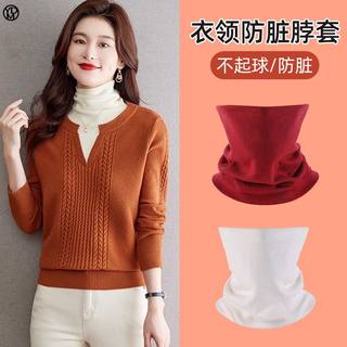 Collar Anti-Dirt Neck Cover, Pure Cotton Neck Warmer for Women and Men, Collar Protector for Pairing with Sweaters, Fake Collar for Warmth and Neck Protection