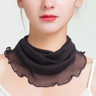 Neck Scarf Made of Mulberry Silk for Women, Covering Scars, Thyroid Protection, Silk Scarf, Neck Protection, Sun Protection, Fake Collar, Trendy