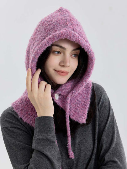 Hat to Wear While Sleeping at Night, Women's Sleep Cap, Balaclava, Winter Migraine Windproof Head Knit Cold Hat