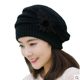 Elegant Lady Hat, Beret Hat, Mom Hat, Middle-Aged and Elderly Painter Hat, Knitted Wool Hat, Thickened Faux Rabbit Fur Hat