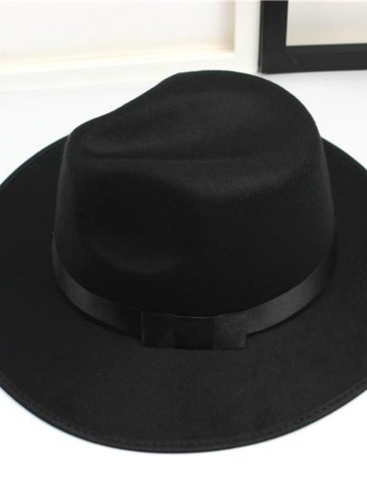 High-Top Hat Shanghai Beach Xu Wenqiang Retro Black Wide-Brimmed British Jazz Hat for Men, Women, and Children Performance Hat Trendy