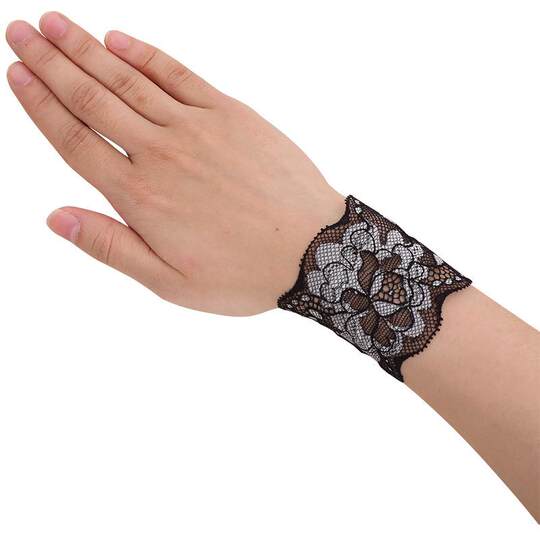 Summer Thin Elastic Lace Wristbands for Female Drivers, Sun Protection Short Sleeves to Cover Scars and Tattoos, Fake Sleeves for Driving