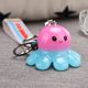 Cute and Creative Acrylic Octopus Pendant for Backpacks, Glowing Cartoon Octopus Figurine, Couple Car Keychain