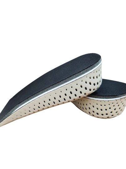Height-Increasing Insoles That Don'T Collapse 2/3/4/ 5cm Half Insoles for Men and Women, Memory Foam Inner Height-Increasing Half-Size Insoles, Invisible and Non-Slip